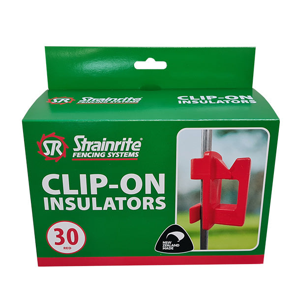 Clip-On Insulator (box 30) RED – Strainrite Fencing Product