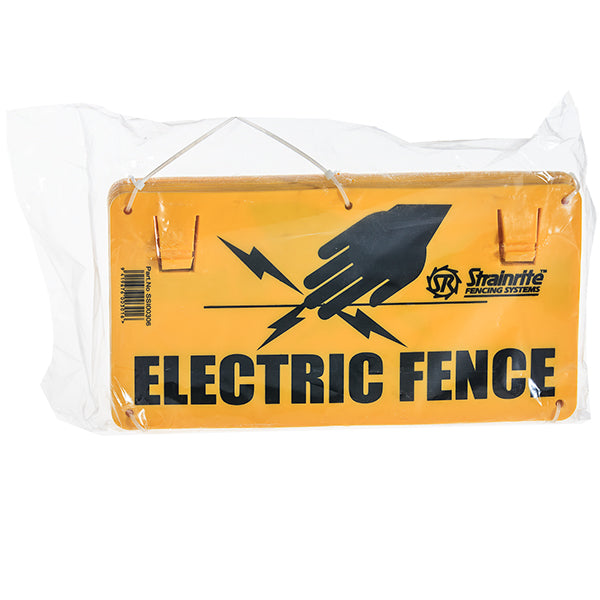 Electric Fence Warning Signs Bundle of 10 – Strainrite Fencing Product