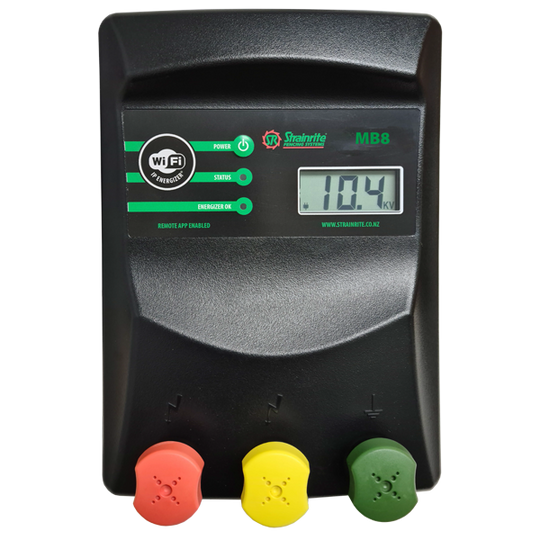 Strainrite MB8 Mains or Battery IP Energizer USA