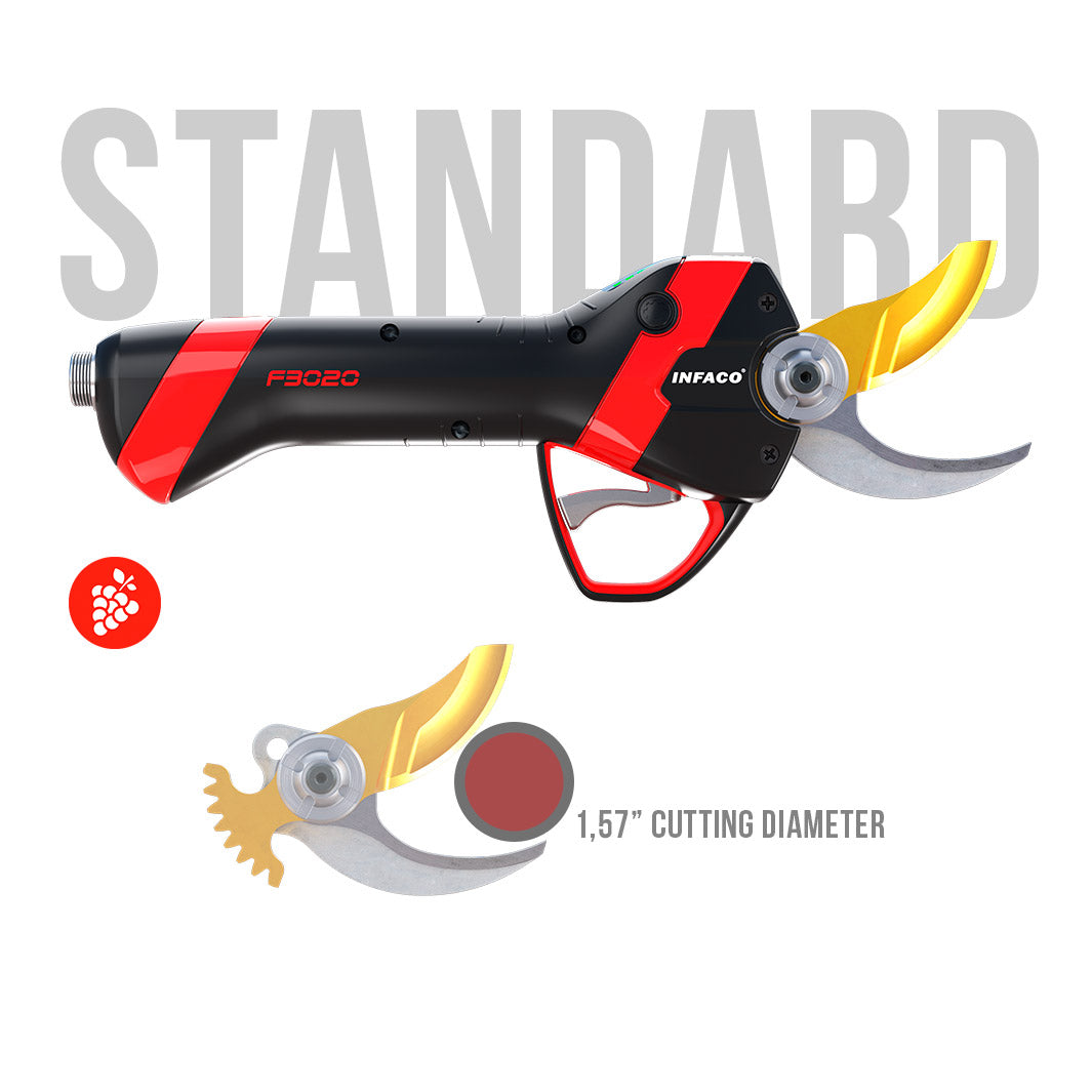 INFACO F3020 professional battery-powered pruning shear - Standard head complete set