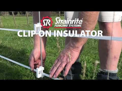 Strainrite Clip-On Insulator (box 25) White (FIN00066)